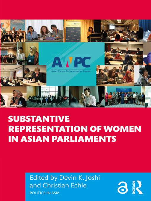 Cover of Substantive Representation of Women in Asian Parliaments